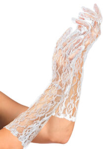 gants en dentelle, gants blancs dentelle, gants dentelle blanche