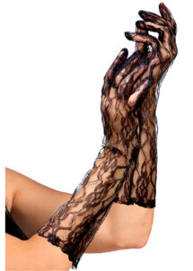 gants dentelle noire, gants noirs dentelle