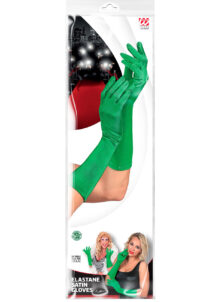 gants verts satin, gants verts femme