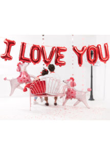 guirlande ballons I love you, guirlande de ballons lettres