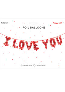 guirlande ballons I love you, guirlande de ballons lettres