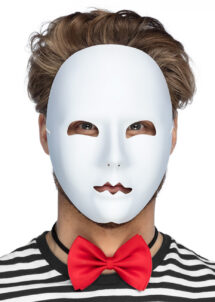 masque visage, masque de mime, masque visage entier, masque visage blanc