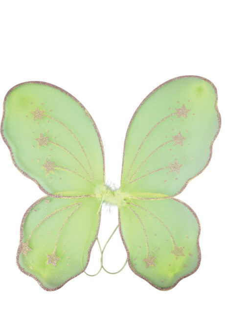 ailes de fée vertes, ailes de papillon, ailes de fée clochette, Ailes de Fée et Papillon, Vertes avec Paillettes Argent