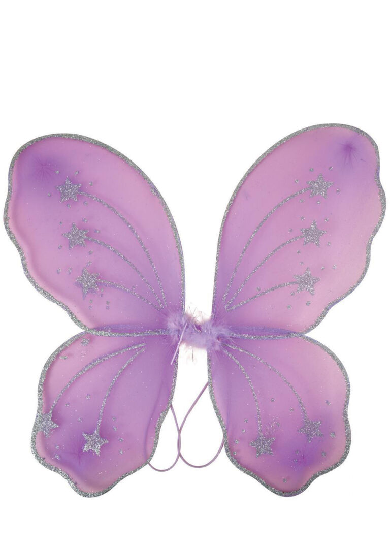 Set Costume De Fée - Ailes En Organza Scintillantes + Diadème + Bâton étoile - Accessoires Déguisement Pour Enfant Et Adulte - Blanc - 3
