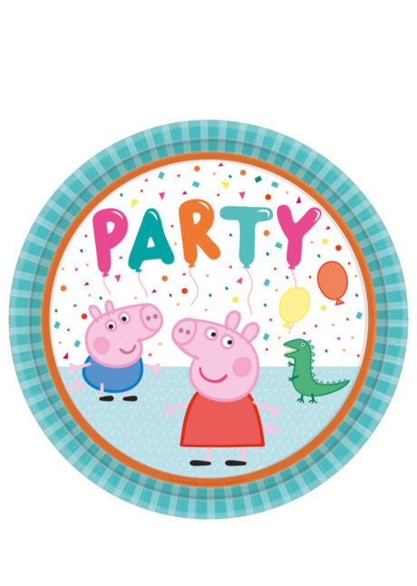vaisselle peppa pig, anniversaire Peppa pig, décorations Peppa pig, Vaisselle Peppa Pig, Assiettes Party 23 cm