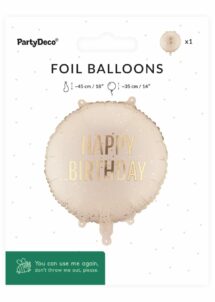 ballon anniversaire pastel, ballon anniversaire déoré, ballon anniversaire hélium