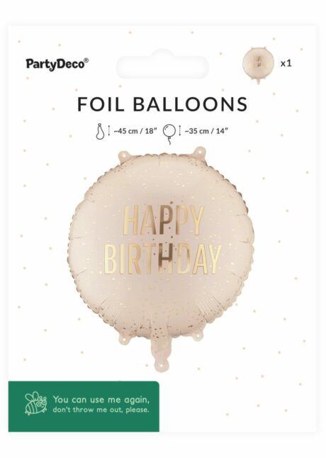 ballon anniversaire pastel, ballon anniversaire déoré, ballon anniversaire hélium, Ballon Anniversaire Doré Pastel, en Aluminium
