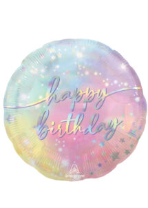 ballon hélium, ballon anniversaire, ballon à l'hélium anniversaire, Ballon Anniversaire Irisé, en Aluminium