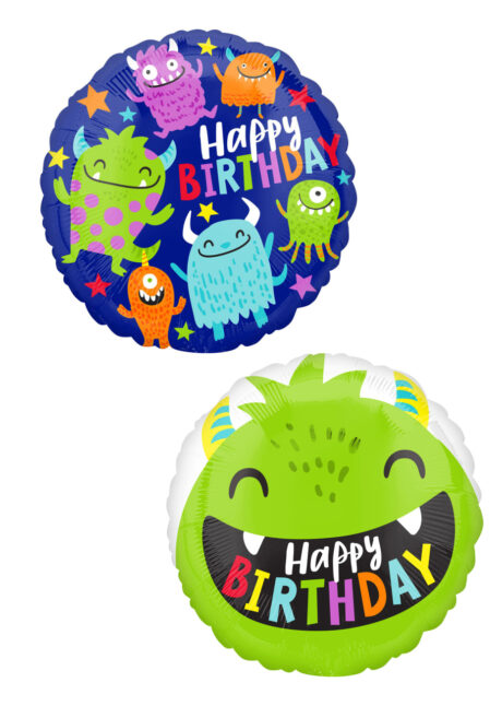 ballon hélium, ballon anniversaire, ballons enfants, ballons Little Monster, Ballon Anniversaire, Little Monster, en Aluminium