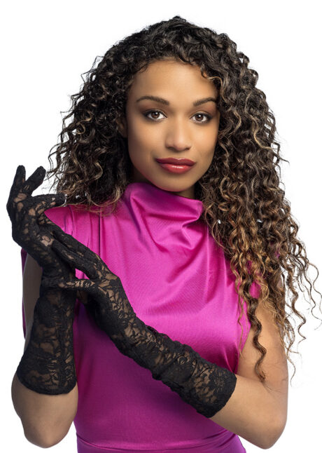 gants dentelle noire, gants noirs dentelle, Gants en Dentelle Noire, Fleurs