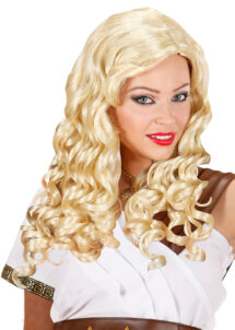perruque blonde, perruque frisée, perruque bouclée, perruque blonde femme