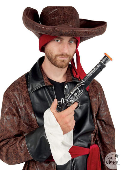 pistolet de pirate, revolver de pirate, armes de déguisement, faux pistolet ancien, Pistolet de Pirate, Effet Ancien