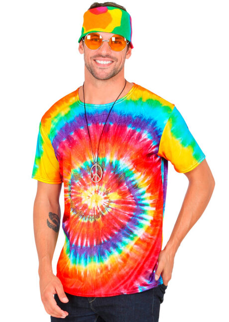 déguisement de hippie homme, costume hippie homme, déguisement hippie adulte, déguisement psychédélique homme, déguisement années 70 homme, déguisement années 70 adulte, Déguisement de Hippie, Top Psychédélique