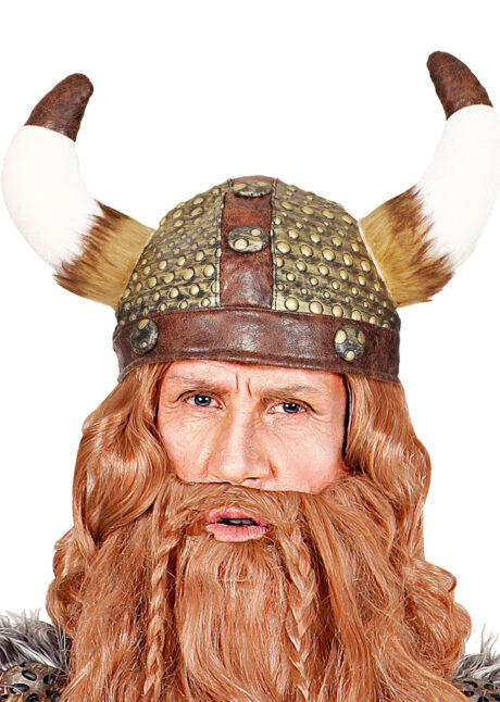 casque viking, casque à cornes, cornes de viking, Casque de Viking, Latex et Fausse Fourrure