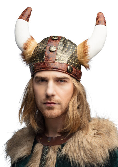 casque viking, casque à cornes, cornes de viking, Casque de Viking, Latex et Fausse Fourrure