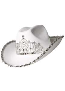 chapeau cowboy blanc, chapeau cowboy couronne