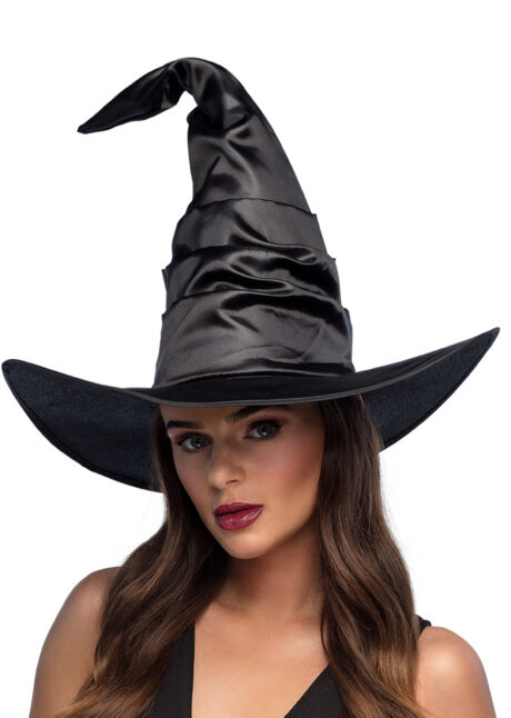 chapeau de sorcière halloween, Chapeau de Sorcière Satiné, Salina