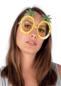 lunettes ananas, lunettes tropicales, lunettes Hawaï, Lunettes Ananas
