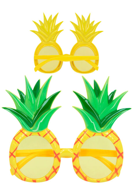lunettes ananas, lunettes tropicales, lunettes Hawaï, Lunettes Ananas