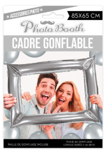cadre gonflable, Photo Booth, cadre Photo Booth argent