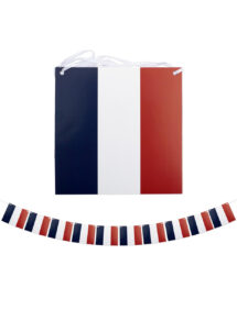 guirlande drapeaux français, guirlandes drapeaux france, décorations france, décorations euro, drapeaux pays, boutique supporter