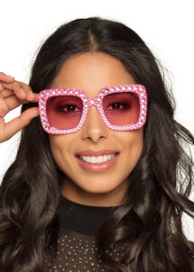 lunettes disco, lunettes paillettes, lunettes années 80