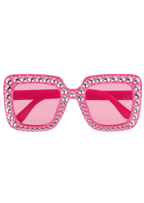 lunettes disco, lunettes paillettes, lunettes années 80, Lunettes Disco, Strass Paillettes, Rose