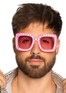 lunettes disco, lunettes paillettes, lunettes années 80