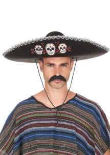 sombrero jour des morts, sombrero mexicain, chapeau jour des morts, Sombrero Mexicain, Jour des Morts