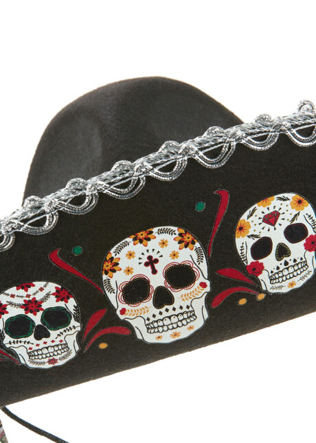 sombrero jour des morts, sombrero mexicain, chapeau jour des morts, Sombrero Mexicain, Jour des Morts