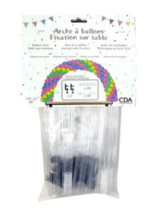 arche de ballons table, arche pour table, arche fixation table