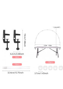 arche de ballons table, arche pour table, arche fixation table