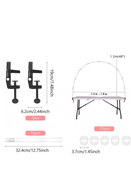 arche de ballons table, arche pour table, arche fixation table, Support Arche de Décoration, Fixation Table