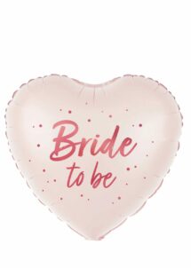 ballon bride to be, ballon evjf, ballon hélium, Ballon Coeur Bride Future Mariée, en Aluminium