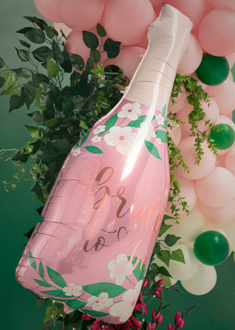 ballon bride to be, ballon champagne evjf, décoration evjf, Ballon Bouteille de Champagne, Bride, en Aluminium