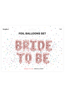 guirlande bride to be, ballons evjf, décorations evjf, ballons bride to be rose gold