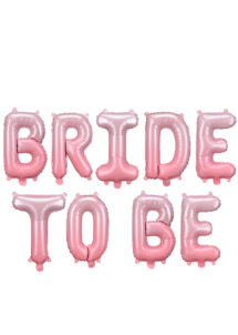 guirlande bride to be, ballons evjf, décorations evjf, ballons bride to be rose