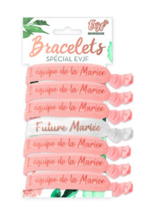 bracelets evjf, bracelets pour enterrement de vie de jeune fille, accessoires evjf