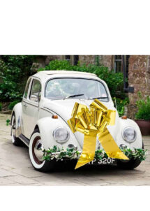 noeud pour voiture mariés, noeud géant pour cadeau, décoration voiture mariage