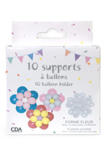 décoration fleur ballons, ballons fleurs, support pour décorations de ballons, 10 Supports pour Ballons, Forme Fleur