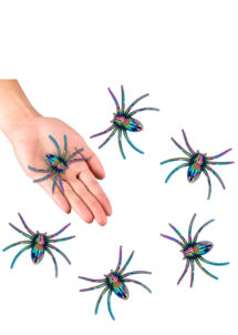 araignées halloween, fausses araignées