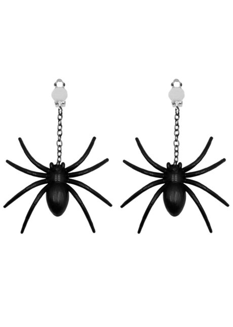 boucles d'oreilles araignée, bijoux halloween, boucles d'oreilles halloween, Boucles d’Oreilles Araignées, Clips