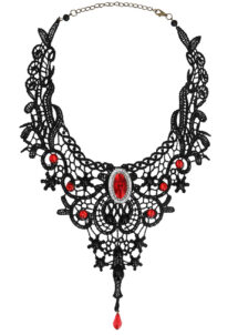 collier de vampire, collier Halloween, collier déguisement vampire