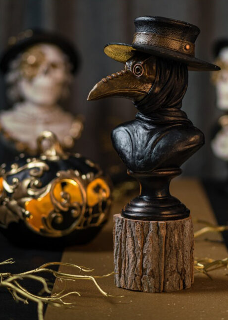 décoration halloween, statue halloween, docteur de la peste, Buste Docteur de La Peste, en Résine