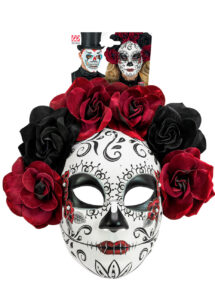 masque squelette mexicain, masque de déguisement, masque mexicain halloween, masque déguisement halloween, accessoire déguisement halloween masque, masque en papier maché, masque dia de la muerte, masque halloween, masque halloween day of death, déguisement jour des morts, masque jour de morts adulte, masque halloween femme