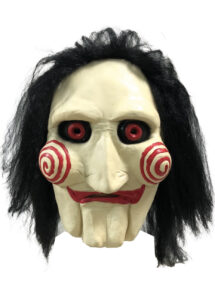 masque saw, masque halloween, masque de saw latex, Masque de Saw en Latex, avec Cheveux