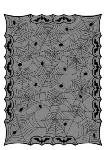 nappe halloween, nappe toile d'araignées, nappe chauve souris