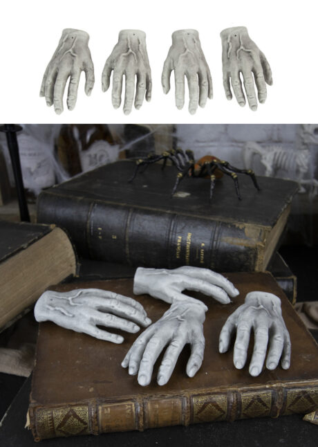 mains de poupée halloween, décos halloween, décorations halloween, fausses mains, Mains de Poupées Maléfiques, x 4