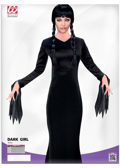 déguisement morticia Addams, déguisement mortisia Addams, déguisement halloween femme, Déguisement Dark Girl