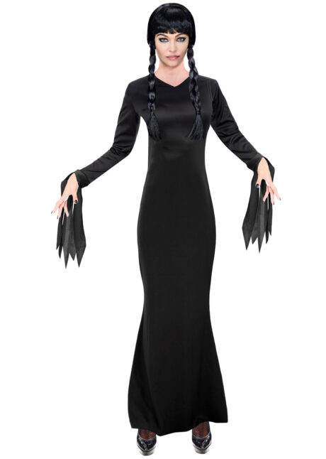 déguisement morticia Addams, déguisement mortisia Addams, déguisement halloween femme, Déguisement Dark Girl